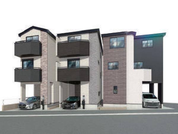 �_�ސ쌧���s���擡��4���ڂ̐V�z��ˌ��Ă̊����\�z�}(�O��)