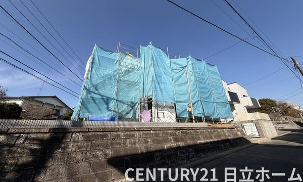 �_�ސ쌧���l�s���攒��6���ڂ̐V�z��ˌ��Ă̑O�ʓ��H�܂ތ��n�ʐ^