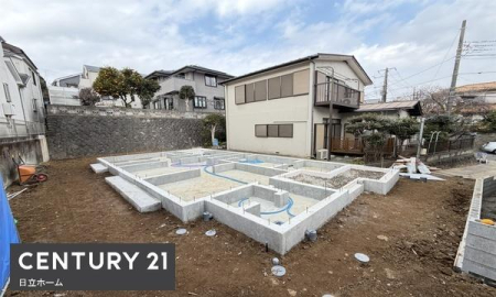 �_�ސ쌧���l�s�ۓy�P�J��@��3���ڂ̐V�z��ˌ��Ă̑O�ʓ��H�܂ތ��n�ʐ^