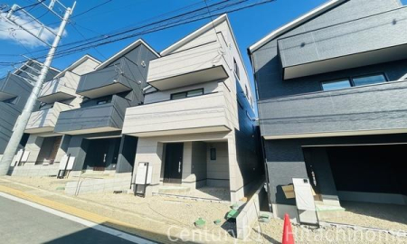 �_�ސ쌧���l�s�_�ސ�����ʂ̐V�z��ˌ��Ă̑O�ʓ��H�܂ތ��n�ʐ^