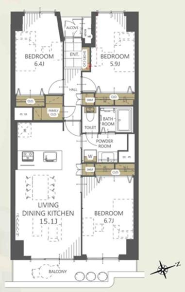 �_�ސ쌧���l�s�h��}��3���ڂ̒��Ã}���V�����̉摜