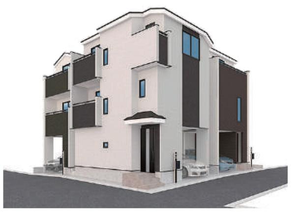 �_�ސ쌧���s�K��Ð쒬�̐V�z��ˌ��Ă̊����\�z�}(�O��)