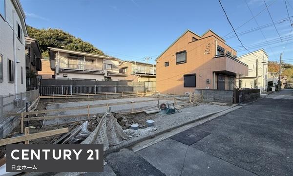 �_�ސ쌧���l�s�����哹1���ڂ̐V�z��ˌ��Ă̑O�ʓ��H�܂ތ��n�ʐ^