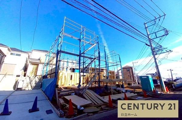 �_�ސ쌧���l�s�_�ސ���������̐V�z��ˌ��Ă̑O�ʓ��H�܂ތ��n�ʐ^