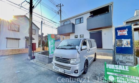 �_�ސ쌧���l�s���J�扺���J3���ڂ̐V�z��ˌ��Ă̑O�ʓ��H�܂ތ��n�ʐ^