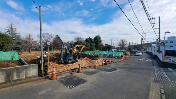 �_�ސ쌧���l�s����㔒�����̓y�n�̑O�ʓ��H�܂ތ��n�ʐ^