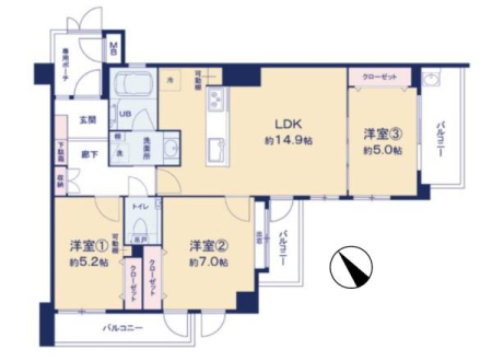 �_�ސ쌧���s�{�O�搛��2���ڂ̒��Ã}���V�����̉摜