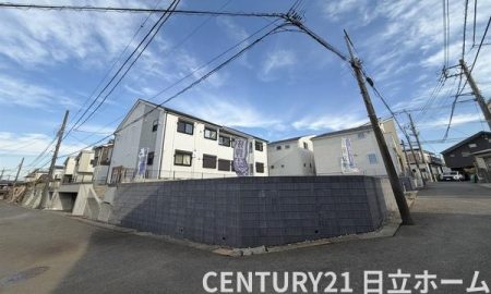 �_�ސ쌧���l�s���捡�h���̐V�z��ˌ��Ă̑O�ʓ��H�܂ތ��n�ʐ^