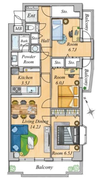 �_�ސ쌧���s�{�O�挢��2���ڂ̒��Ã}���V�����̉摜