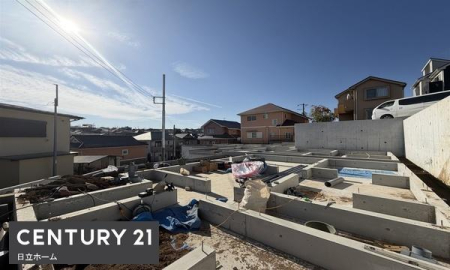 �_�ސ쌧���l�s����l�G����̐V�z��ˌ��Ă̑O�ʓ��H�܂ތ��n�ʐ^