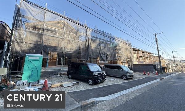 �_�ސ쌧����s�勘�̐V�z��ˌ��Ă̑O�ʓ��H�܂ތ��n�ʐ^