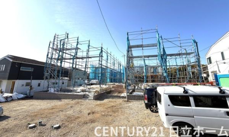 �_�ސ쌧���l�s�s�}��r�Ӓ��̐V�z��ˌ��Ă̑O�ʓ��H�܂ތ��n�ʐ^