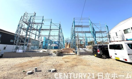 �_�ސ쌧���l�s�s�}��r�Ӓ��̐V�z��ˌ��Ă̑O�ʓ��H�܂ތ��n�ʐ^