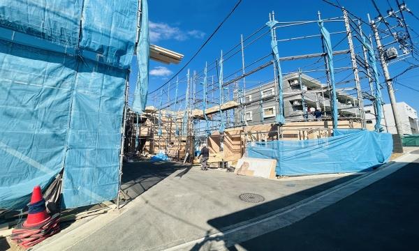 �_�ސ쌧���l�s�_�ސ�����ʂ̐V�z��ˌ��Ă̑O�ʓ��H�܂ތ��n�ʐ^