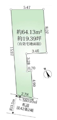 �_�ސ쌧���s���Ë�z�K1���ڂ̓y�n�̉摜