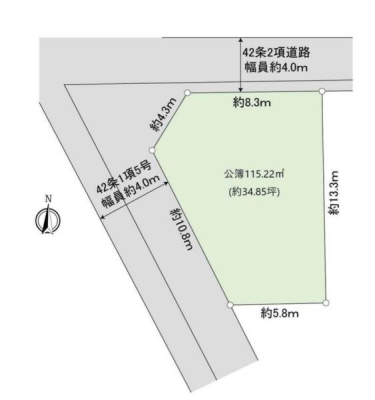 �_�ސ쌧���s�����捂��1���ڂ̓y�n�̉摜