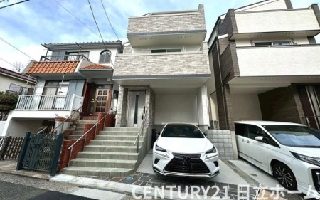 �_�ސ쌧���l�s���쑾�c4���ڂ̒��È�ˌ��Ă̑O�ʓ��H�܂ތ��n�ʐ^