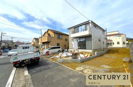 �_�ސ쌧���l�s�t�悽���΂ȑ�2���ڂ̐V�z��ˌ��Ă̑O�ʓ��H�܂ތ��n�ʐ^