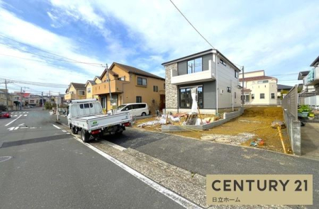 �_�ސ쌧���l�s�t�悽���΂ȑ�2���ڂ̐V�z��ˌ��Ă̑O�ʓ��H�܂ތ��n�ʐ^