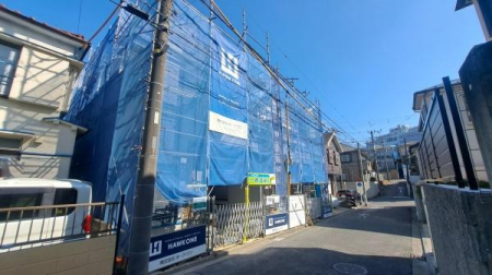 �_�ސ쌧���l�s�`����v��3���ڂ̐V�z��ˌ��Ă̑O�ʓ��H�܂ތ��n�ʐ^