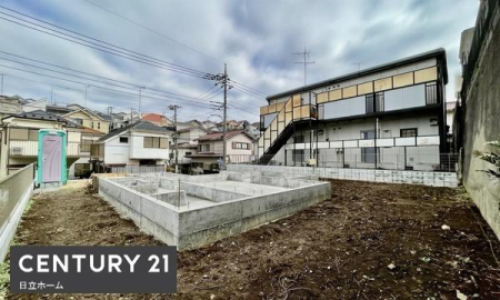 �_�ސ쌧���l�s�`���ڂ��J4���ڂ̐V�z��ˌ��Ă̑O�ʓ��H�܂ތ��n�ʐ^