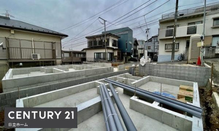 �_�ސ쌧���l�s����񖓐�2���ڂ̐V�z��ˌ��Ă̑O�ʓ��H�܂ތ��n�ʐ^