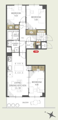 �_�ސ쌧���s����l��3���ڂ̒��Ã}���V�����̉摜