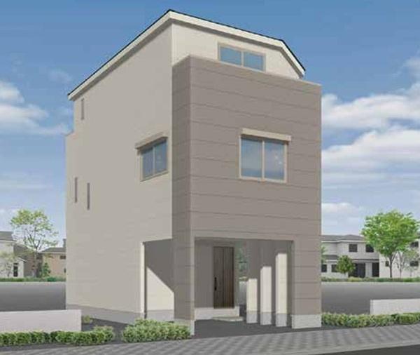 �_�ސ쌧���l�s��撆����1���ڂ̐V�z��ˌ��Ă̊����\�z�}(�O��)