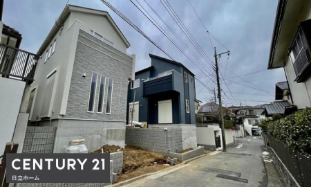 �_�ސ쌧���l�s���撆��3���ڂ̐V�z��ˌ��Ă̑O�ʓ��H�܂ތ��n�ʐ^