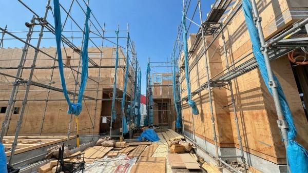 �_�ސ쌧���s�{�O�搅��3���ڂ̐V�z��ˌ��Ă̌��n�O�ώʐ^