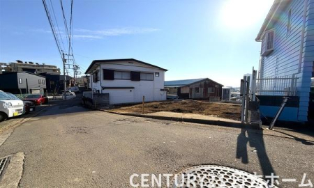 �_�ސ쌧���l�s�_�ސ��_�V�ؑ�̐V�z��ˌ��Ă̑O�ʓ��H�܂ތ��n�ʐ^