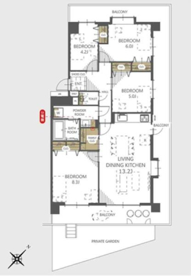 �_�ސ쌧���l�s�΋撆�R1���ڂ̒��Ã}���V�����̊Ԏ��}