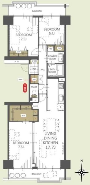 �_�ސ쌧���l�s�˒ˋ�i�Z���̒��Ã}���V�����̊Ԏ��}