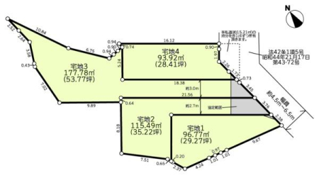 �_�ސ쌧���l�s�ۓy�P�J���꒬�̓y�n�̊Ԏ��}