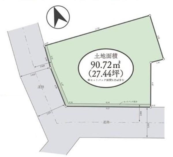 �_�ސ쌧���l�s�_�ސ��_�厛2���ڂ̓y�n�̊Ԏ��}