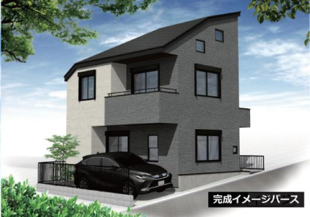 �_�ސ쌧���s�����扪��6���ڂ̐V�z��ˌ��Ă̊����\�z�}(�O��)