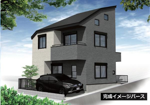 �_�ސ쌧���s�����扪��6���ڂ̐V�z��ˌ��Ă̊����\�z�}(�O��)