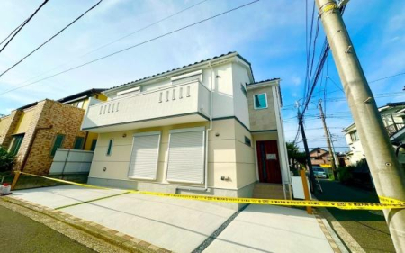 �_�ސ쌧���l�s�����哹2���ڂ̐V�z��ˌ��Ă̌��n�O�ώʐ^