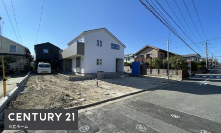 �_�ސ쌧���l�s�h��j�䐼2���ڂ̐V�z��ˌ��Ă̑O�ʓ��H�܂ތ��n�ʐ^