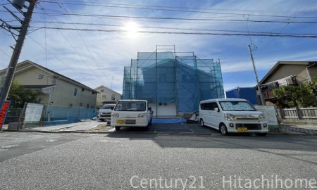 �_�ސ쌧���l�s�h��j�䐼2���ڂ̐V�z��ˌ��Ă̑O�ʓ��H�܂ތ��n�ʐ^