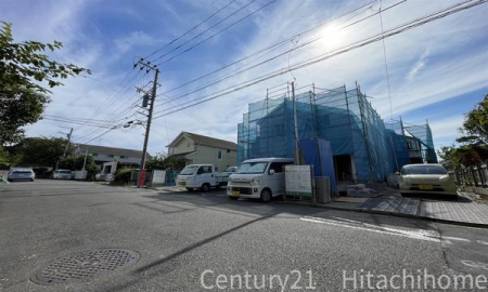 �_�ސ쌧���l�s�h��j�䐼2���ڂ̐V�z��ˌ��Ă̑O�ʓ��H�܂ތ��n�ʐ^