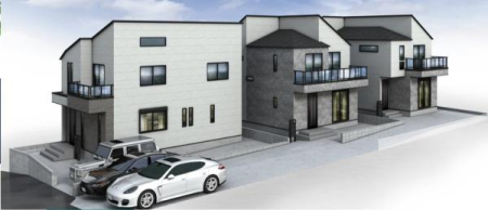 �_�ސ쌧���s�{�O�搼���3���ڂ̐V�z��ˌ��Ă̊����\�z�}(�O��)