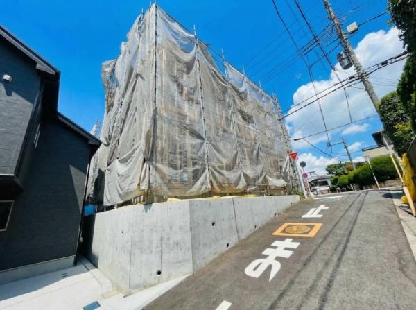 �_�ސ쌧���l�s�ߌ���k����1���ڂ̐V�z��ˌ��Ă̑O�ʓ��H�܂ތ��n�ʐ^