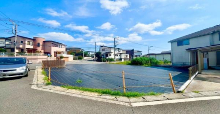 �_�ސ쌧���l�s���捡�h���̓y�n�̑O�ʓ��H�܂ތ��n�ʐ^