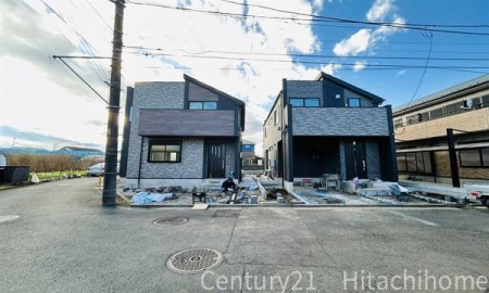 �_�ސ쌧���l�s�˒ˋ拂�򒬂̐V�z��ˌ��Ă̑O�ʓ��H�܂ތ��n�ʐ^